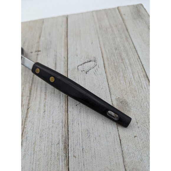 Vintage Potato Vegetable Masher #3 Black Handle Utensil 9" USA Stainless Steel - Picture 2 of 7